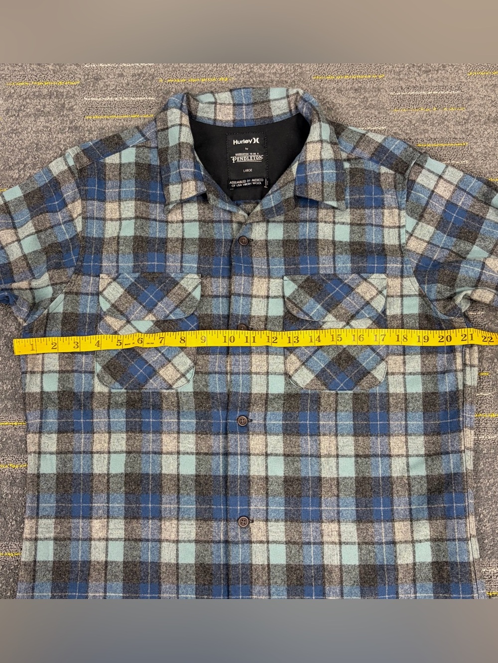 Hurley Pendleton Limited Edition Beach Boys Plaid Wool Board Shirt Men’s Large - Picture 11 of 13